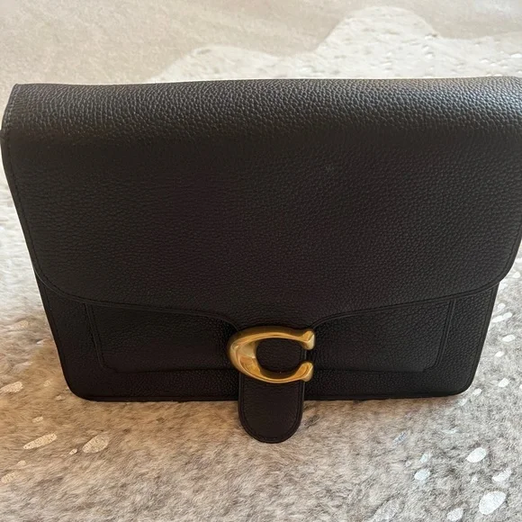 Coach saddle bag in black. - Picture 2 of 6